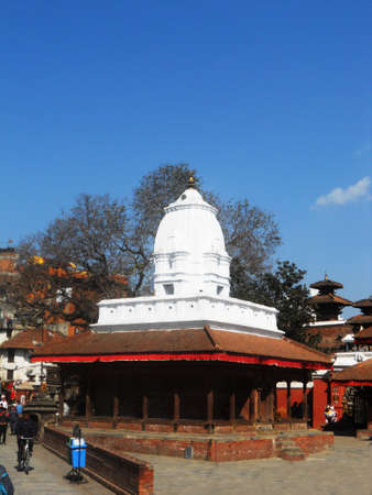 Nepalese temple architecture, temple in Kathmanduのeditorial素材