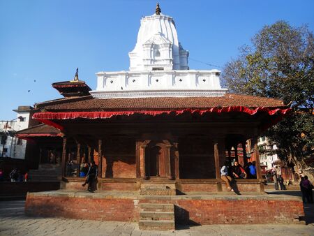 Nepalese temple architecture, temple in Kathmanduのeditorial素材