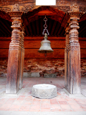 Nepalese bell stand,の写真素材