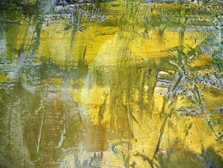 paint texture 9, abstract paint texture background in yellow and greenの写真素材