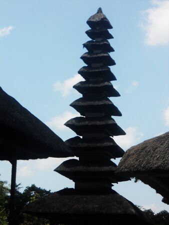 Balinese temple pagodaの写真素材