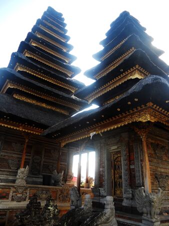 Balinese temple pagodasの写真素材