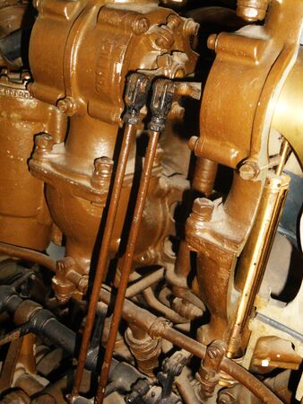 old engine closeupの写真素材