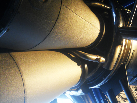 Old airplane engine closeupの写真素材