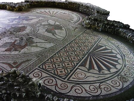 Roman mosaic floorの写真素材