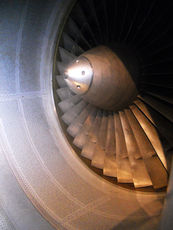 Jet engine closeup