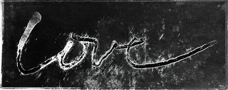 love painted, the word love hand-painted, artistic word love, hand-drawn lettering on painted texture with watercolor effect, gray tints and frame effect.の写真素材