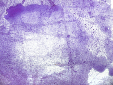 Watercolor texture with faint lines on rough watercolor paper, artistic painted background texture, purple, on white background.の写真素材