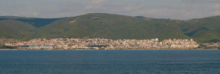 Panoramic view to the town of Sveti Vlas, Bulgariaの写真素材