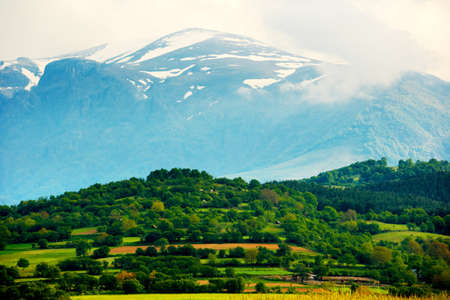 Balkan mountains with Botev peakの写真素材