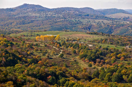 Colorful autumn landscape from the region of Kotel, Bulgariaの写真素材