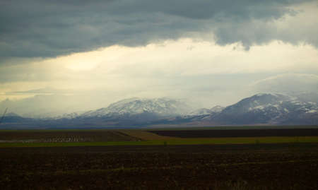 Stara Planina mountains in a cloudy dayの写真素材
