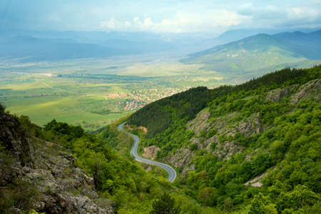 Spring view from the Stara Planina mountainの写真素材