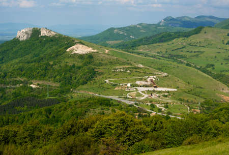 Mountain landscape from Eastern Stara planina mountainsの写真素材