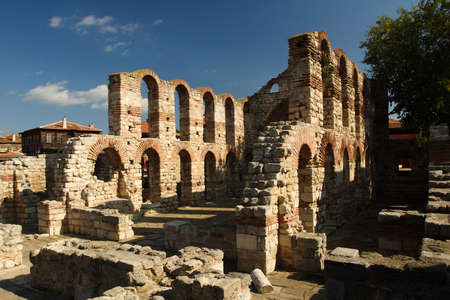 The remains of an old church in Nessebar - Bulgaria