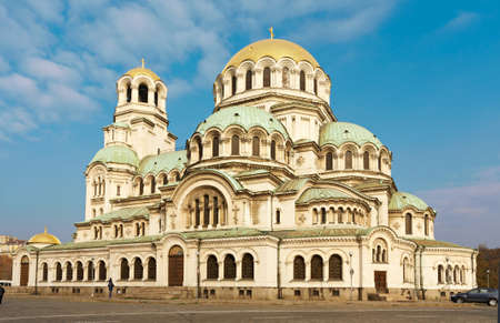 Cathedral church Alexander Nevski in the center of the Bulgarian capital Sofia
