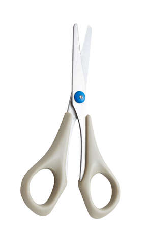 Scissors isolated on white with vector clipping path includedの写真素材