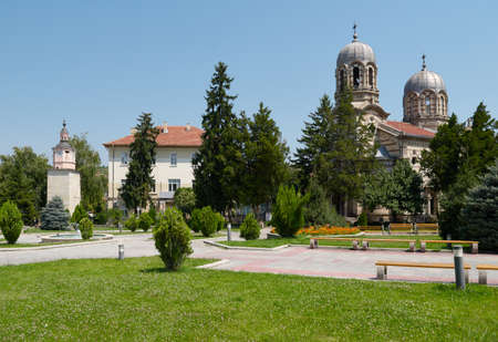 The old church in the centre of Byala town, North Bulgariaの写真素材