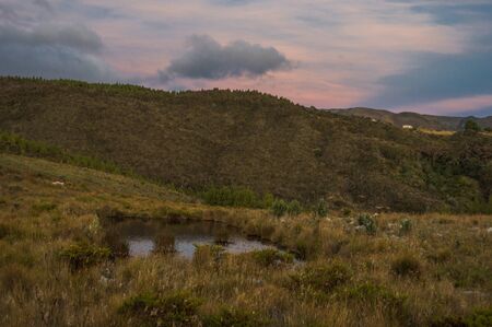 Laguna Yacuambiの写真素材