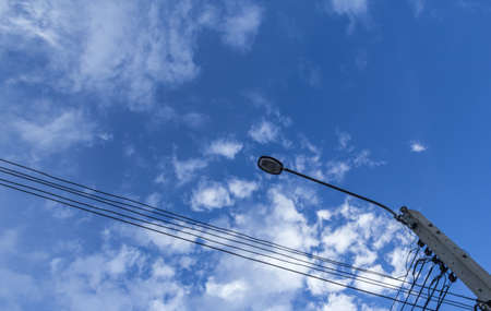 electric poleの写真素材