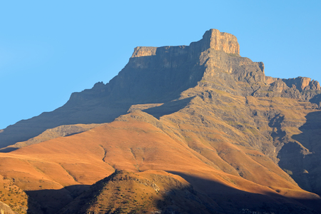 High peak in Drakensberg mountains,  South Africaの写真素材