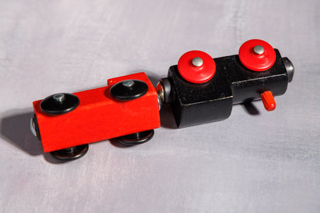 Conceptual shot of a derailed train. Ideal for news, safety reports and illustrating the devastating consequences of rail accidents today!!の写真素材