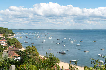 Arcachon Bay, France, view over the Point of Horsesの写真素材
