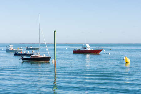 Arcachon Bay, France. The harbor of La Vigne, in Cap Ferretの写真素材