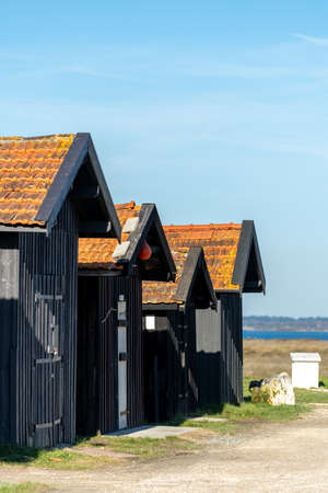 Arcachon Bay, France. Oyster port of Gujan Mestrasのeditorial素材