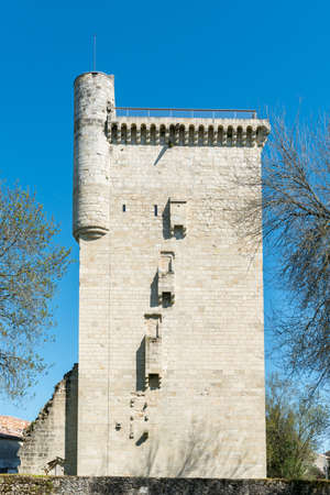 Lesparre-Medoc, in Gironde, France: the Tower of Honor (14th century)のeditorial素材