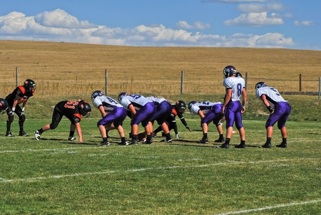 Kiowa, CO, October 9, 2010- Elbert High School vs Kiowa High Schoolのeditorial素材