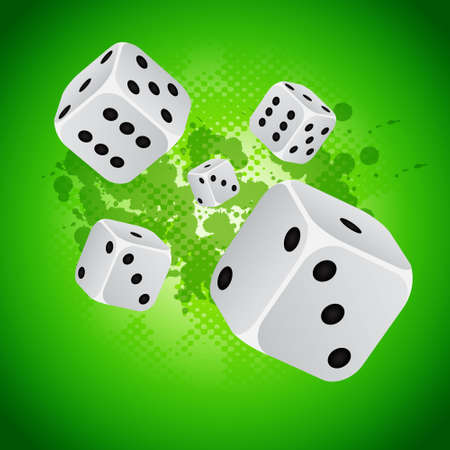 Casino background with dicesのイラスト素材