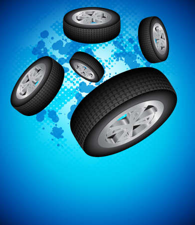 Wheels Backgroundのイラスト素材