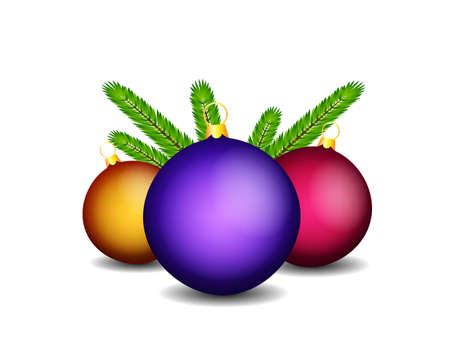 Christmas ballsのイラスト素材
