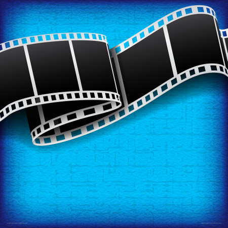 Abstract background with film reelのイラスト素材