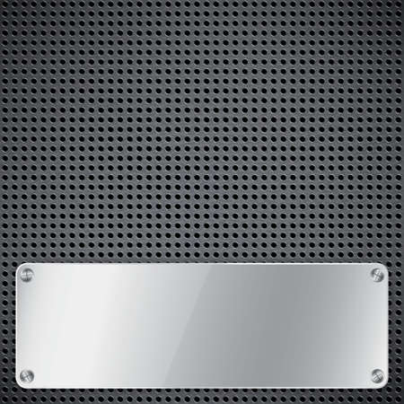 Metal background with circular grid. Raster versionのイラスト素材