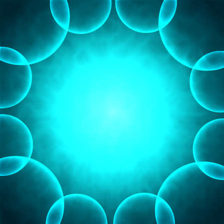 Abstract background with glowing circles. Raster versionのイラスト素材