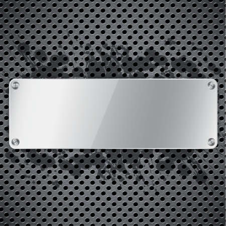 Metal background with circular grid. Raster versionのイラスト素材