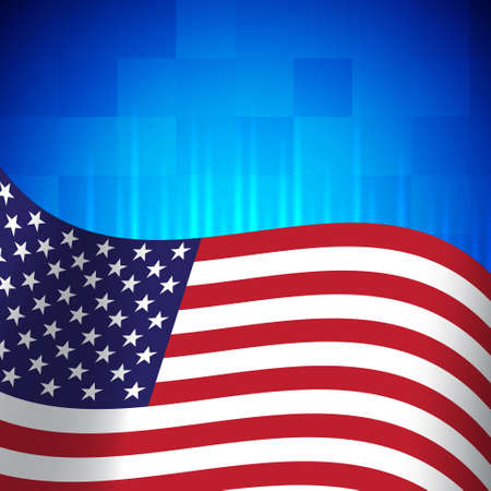 American flagのイラスト素材