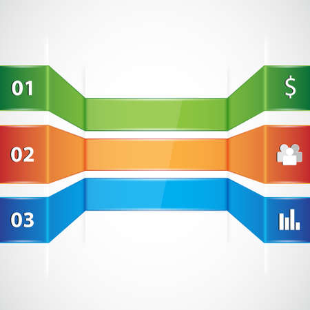 Infographic templateのイラスト素材