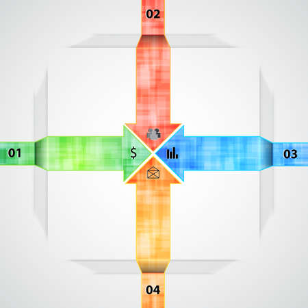 Infographic templateのイラスト素材
