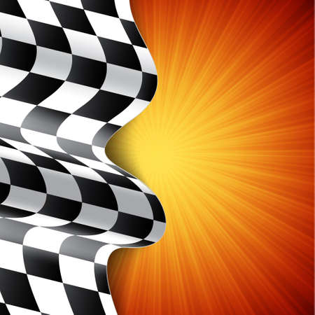 Race background. Checkered flag. EPS10 vectorのイラスト素材