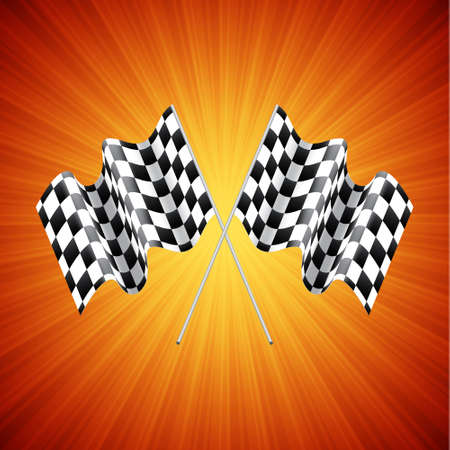 Race background. Checkered flags. EPS10 vectorのイラスト素材