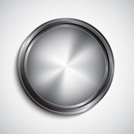 Chrome button. EPS10 vectorのイラスト素材