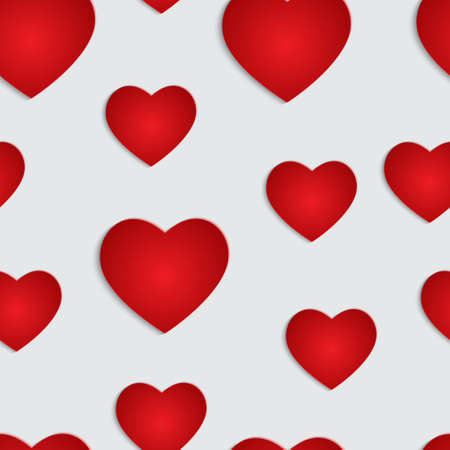 Valentine's background. Paper hearts. EPS10 vector