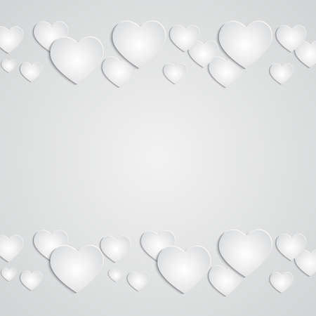 Valentine's background. Paper hearts. EPS10 vectorのイラスト素材