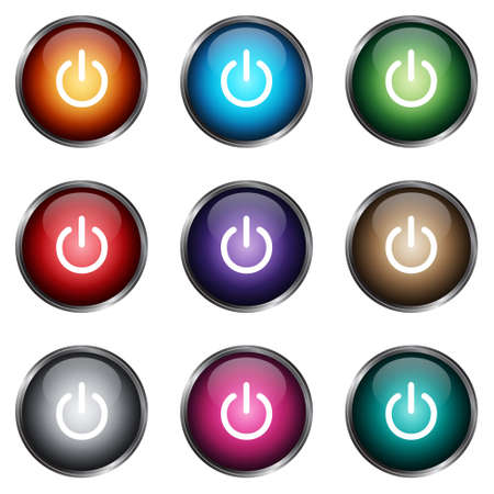 On/off buttons.  のイラスト素材