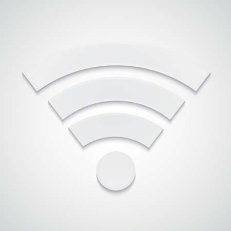 Paper wifi symbol.  のイラスト素材