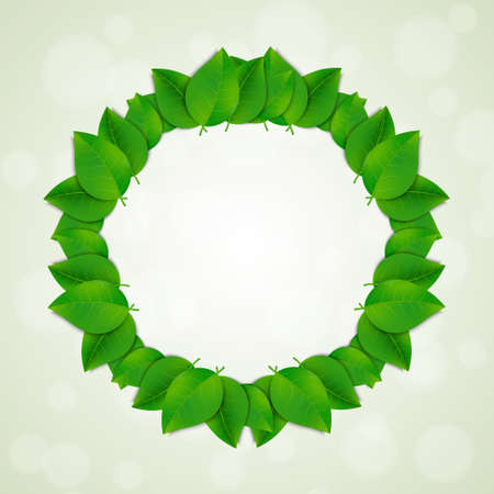Green leaves background. のイラスト素材