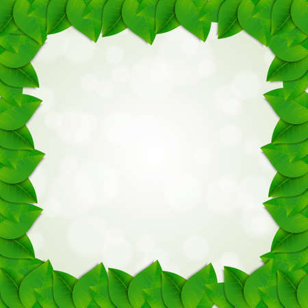 Green leaves background.のイラスト素材